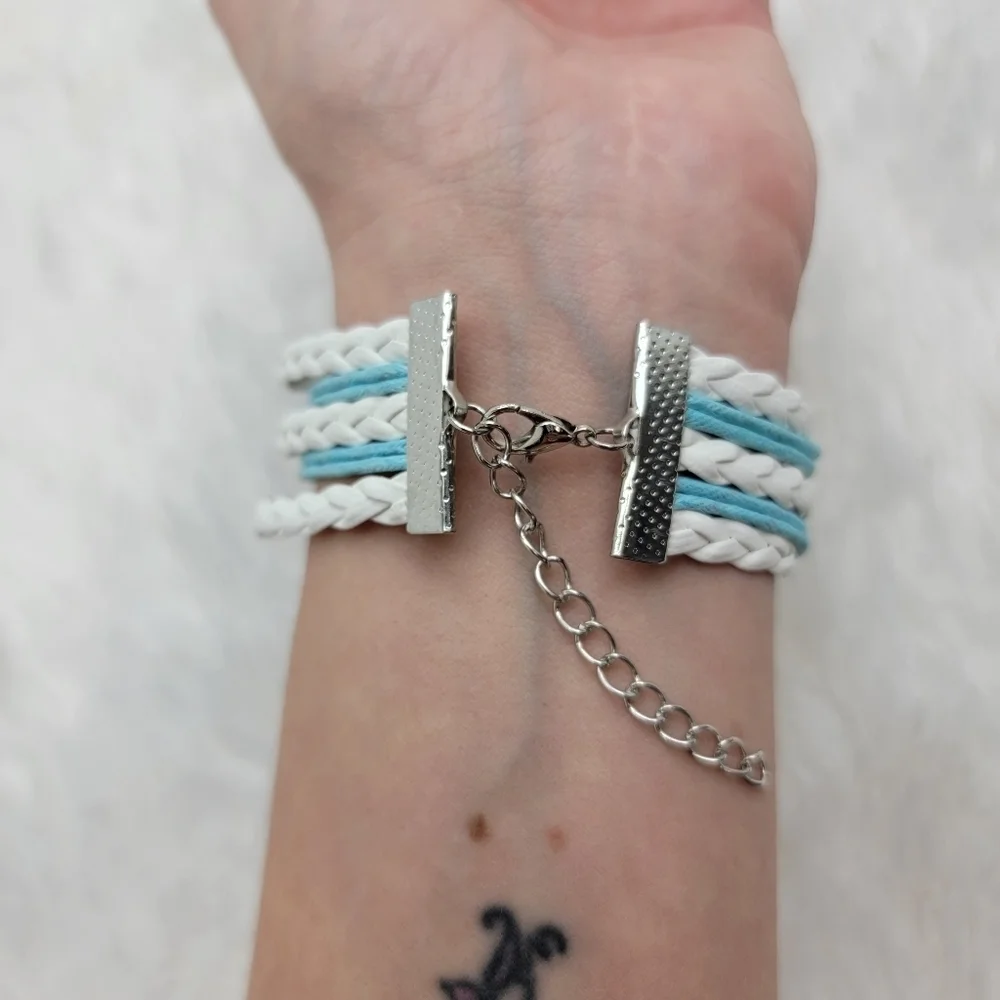 3/$20 Womens Jewelry Stack Bracelet Anitique Silver Butterfly Charm Adjustable